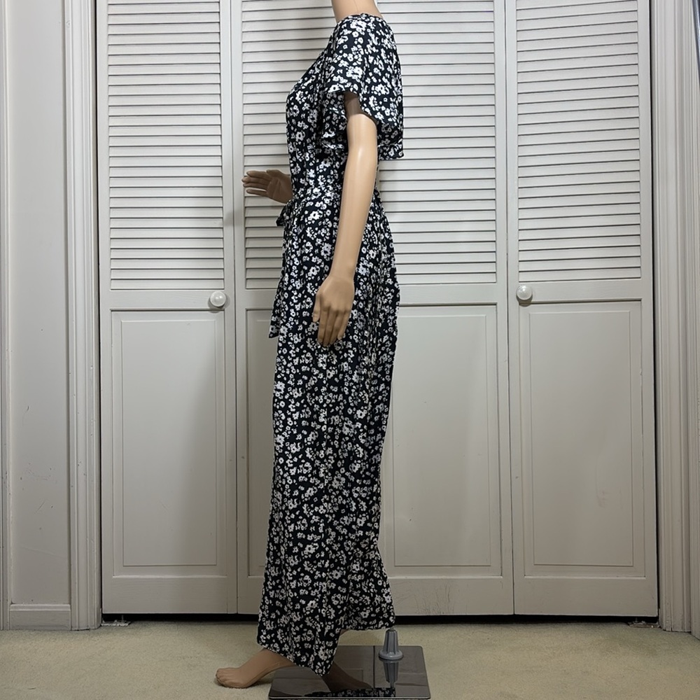 Hatch Maternity Regina Jumpsuit Floral Black & White Size 2 (Medium/Large) - Picture 13 of 16